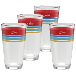 Fiesta China Vibrant 16 oz. Edgeline Cooler Glass - Set of 4