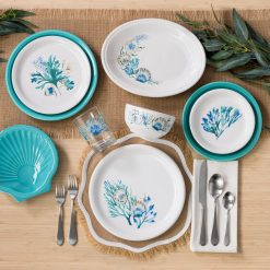 Alternative view of Fiesta China New Retired Coastal Shores 11 5/8 Inch Medium Oval Serving Platter