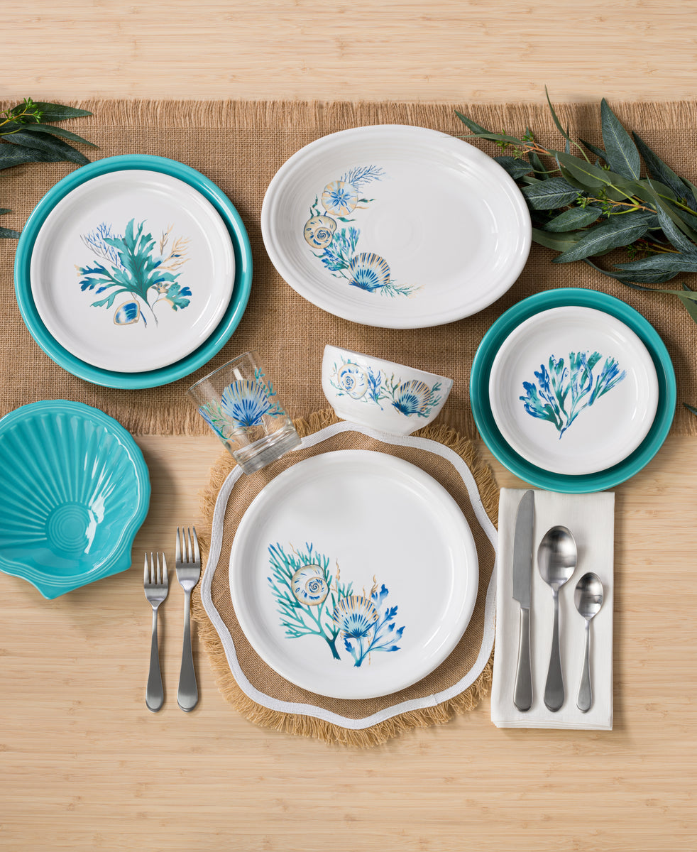 Fiesta China New Retired Coastal Shores 11 5/8 Inch Medium Oval Serving Platter - Image 2