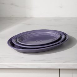 Alternative view of Fiesta China Lavender 13 5/8 Inch Large Oval Serving Platter