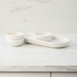 Alternative view of Fiesta China Fiesta 4-Piece Condiment Set White