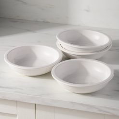 Alternative view of Fiesta China White Set of 4 Classic Rim 8 3/8-Inch 34OZ Pasta Bowls