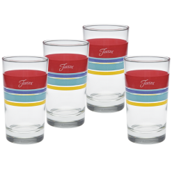 Fiesta China Vibrant 7 oz. Edgeline Juice Glass, Set of 4