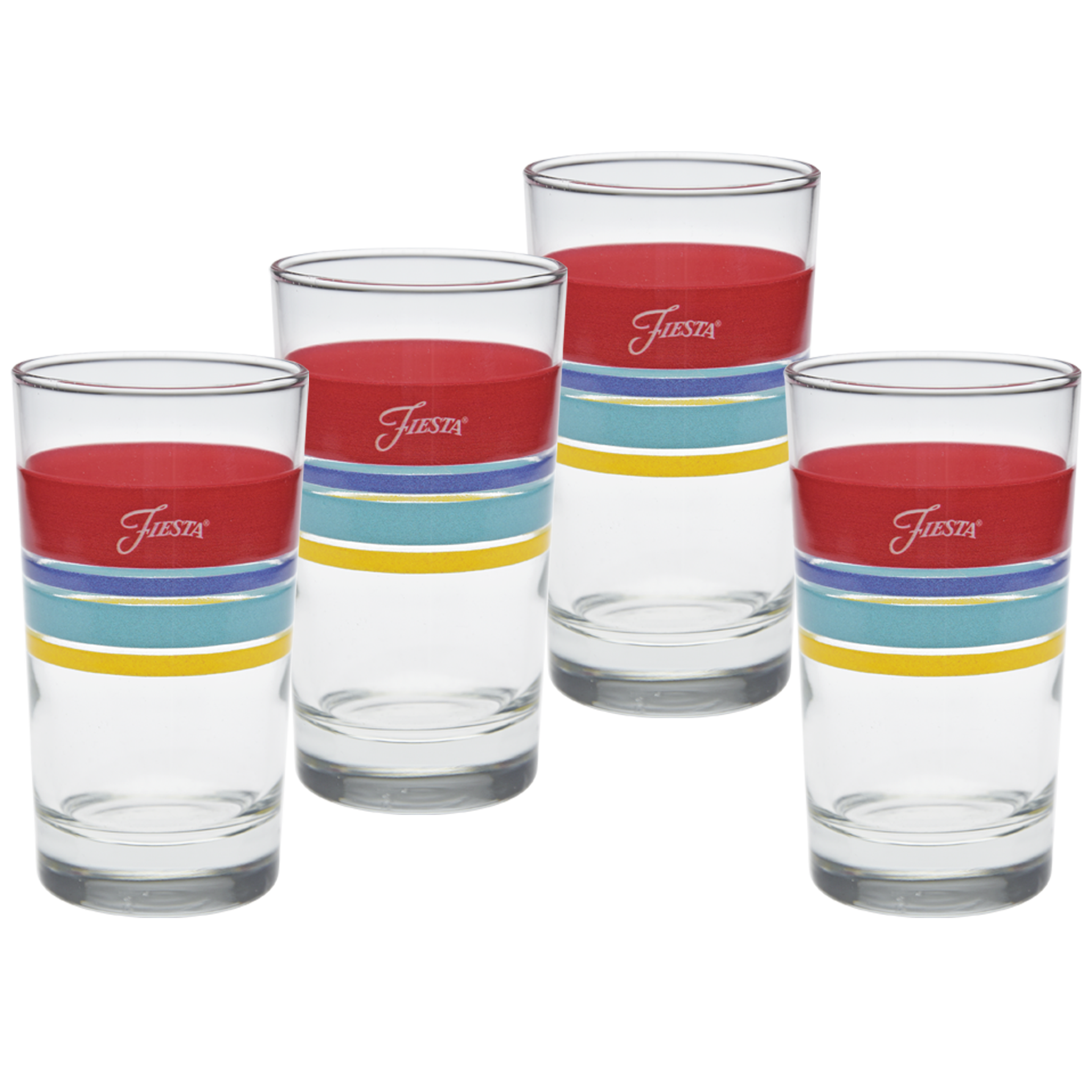 Fiesta China Vibrant 7 oz. Edgeline Juice Glass, Set of 4
