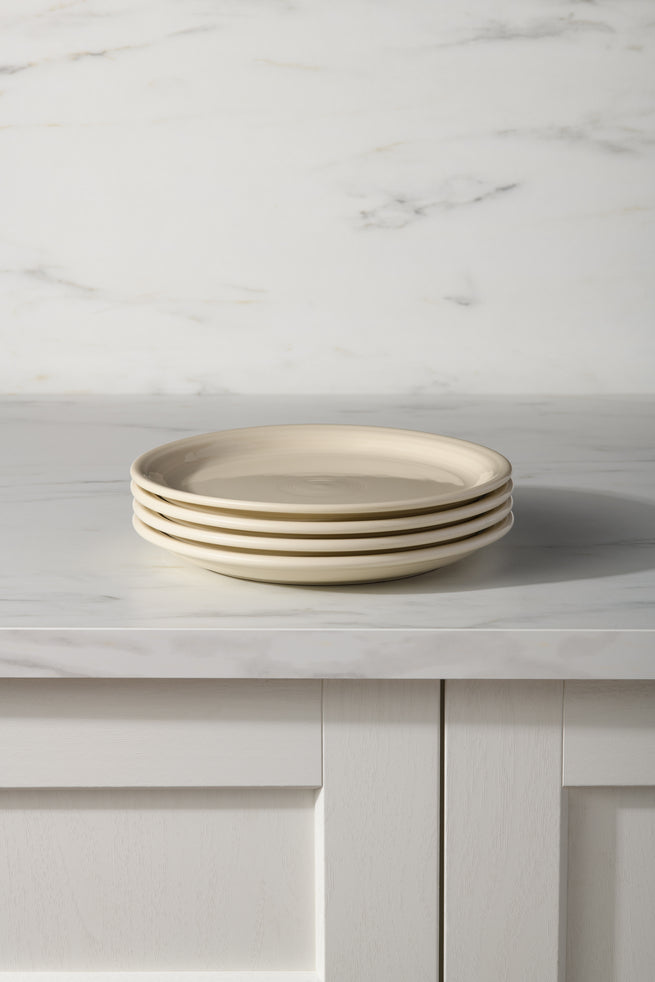 Fiesta China Linen Set of 4 Bistro Coupe 9 Inch Luncheon Plate - Image 2