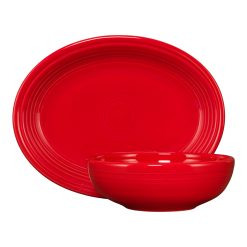 Alternative view of Fiesta China 2-Piece Serve Set 11 5/8 Inch Oval Platter & 38 OZ Bistro Bowl