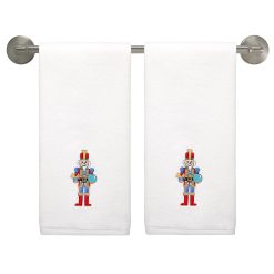 Fiesta China Nutcracker The Giver Embroidered Hand Towel Set of 2