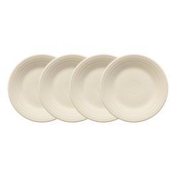 Fiesta China Linen Set of 4 Classic Rim 9 Inch Luncheon Plate