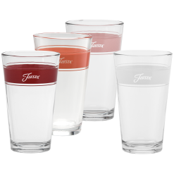 Fiesta China Sunset Horizon 16 oz. Frame Cooler Glass Mixed Color - Set of 4