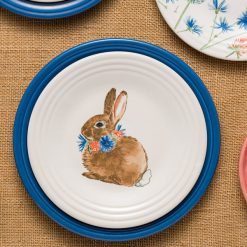 Alternative view of Fiesta China New Retired Breezy Floral Easter Classic Rim 9 Inch Luncheon Plate