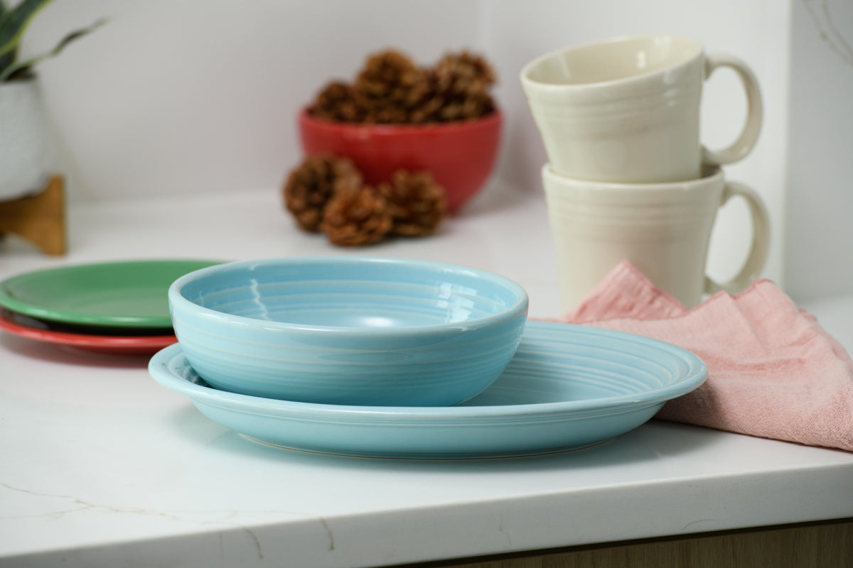 Fiesta China 2-Piece Serve Set 11 5/8 Inch Oval Platter & 38 OZ Bistro Bowl - Image 3