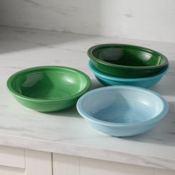 Alternative view of Fiesta China Mixed Aegean Classic Rim 8 3/8-Inch 34OZ Pasta Bowls, Set of 4