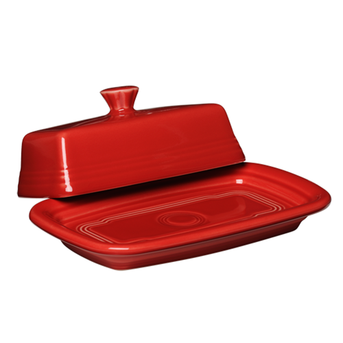 Fiesta China Extra Large Covered Butter Dish 8 1/8 Inch x 5 1/8 Inch - Image 7