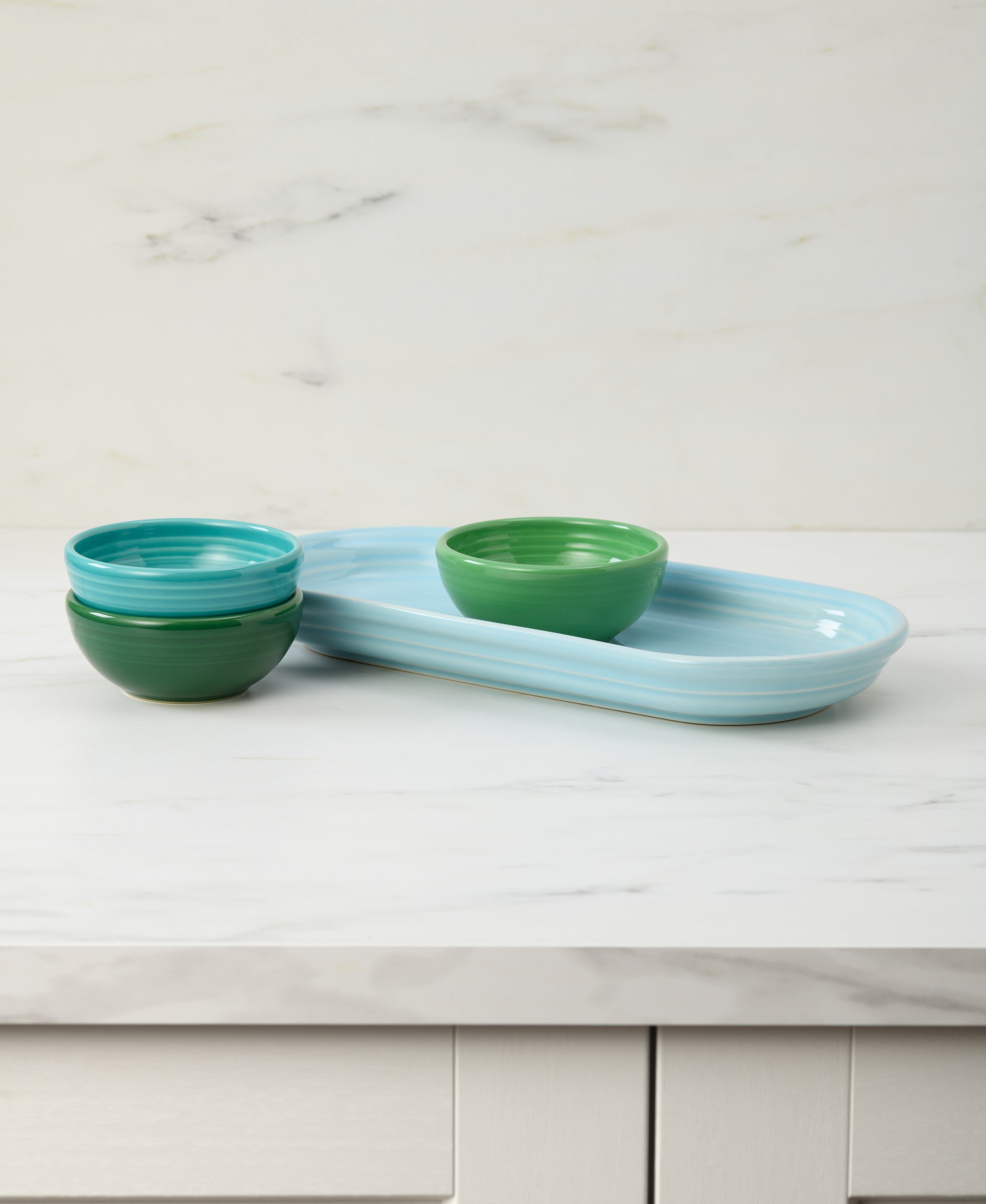 Fiesta China Aegean Mixed Colors 4-Piece Condiment Set - Image 2