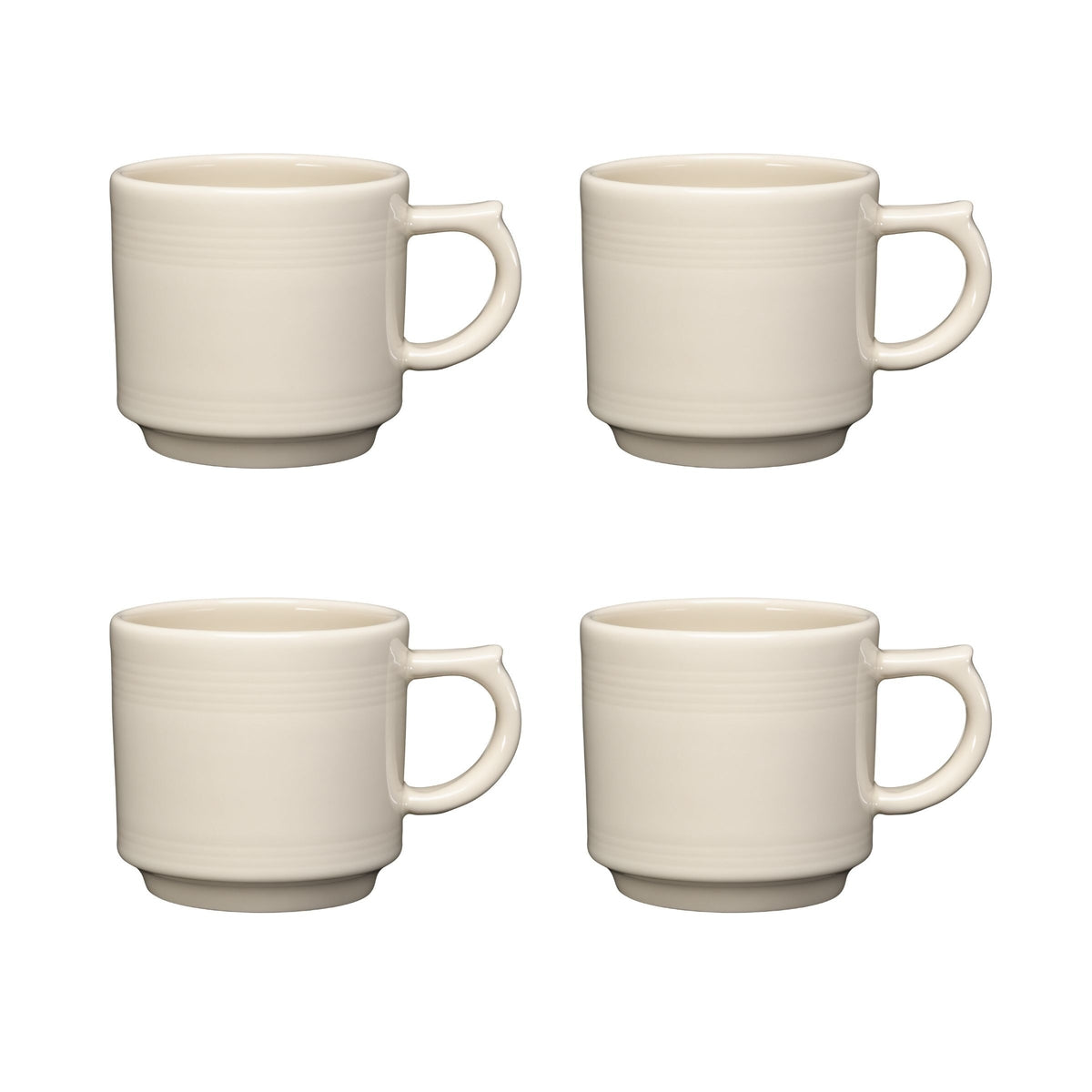 Fiesta China Linen 16 OZ Set of 4 Stackable Mug Set - Image 3