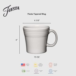 Alternative view of Fiesta China Mixed Sunset Horizon 15 OZ Set of 4 Mixed Tapered Mug Set