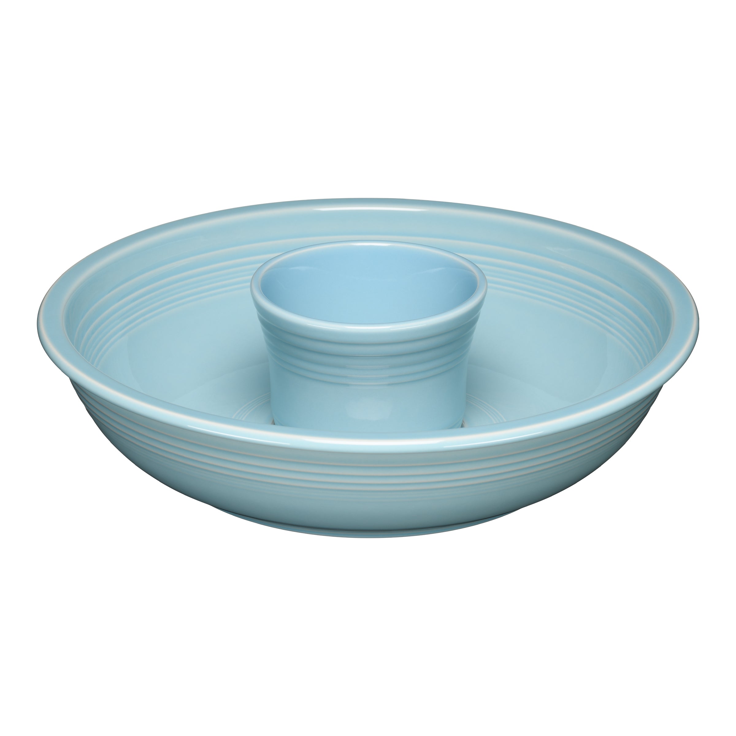 Fiesta China Sky 2-Piece Chip and Dip Set 12 7/8 Inch