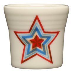 Fiesta China Americana Scarlet Faceted Star 1 1/2, OZ Ceramic Shot Glass