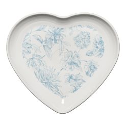 Fiesta China New Retired Fiesta Botanical Floral 9 Inch Heart Shaped Plate