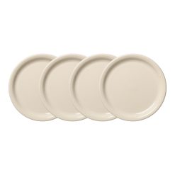 Fiesta China Linen Set of 4 Bistro Coupe 9 Inch Luncheon Plate