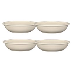 Fiesta China Linen Set of 4 Classic Rim 8 3/8-Inch 34OZ Pasta Bowls