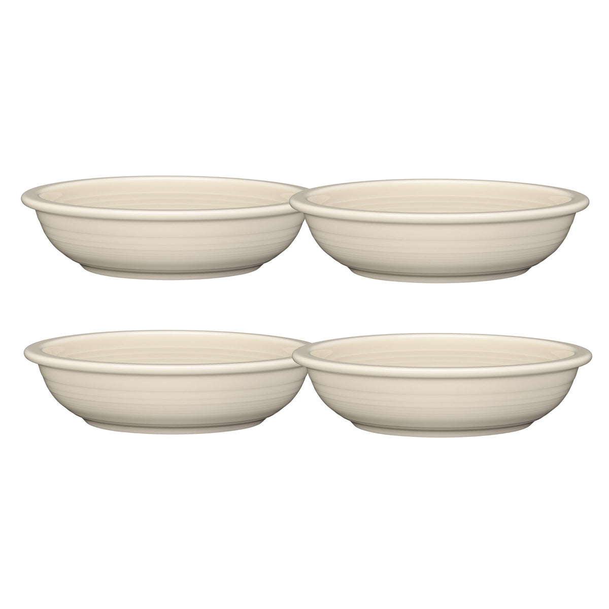 Fiesta China Linen Set of 4 Classic Rim 8 3/8-Inch 34OZ Pasta Bowls