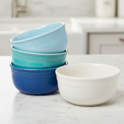 Alternative view of Fiesta China Mixed Coastal Blues All-Purpose 6-Inch 28OZ Gusto Bowls, Set of 4