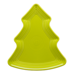 Alternative view of Fiesta China Retired Fiesta Tree Shaped Plate 10 1/8 Inch