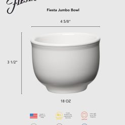 Alternative view of Fiesta China Retired Fiesta 4 5/8 Inch Jumbo Bowl 18 OZ