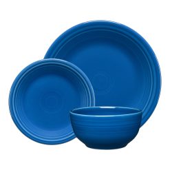 Fiesta China Lapis Classic Bistro 3-Piece Place Setting, Service for 1