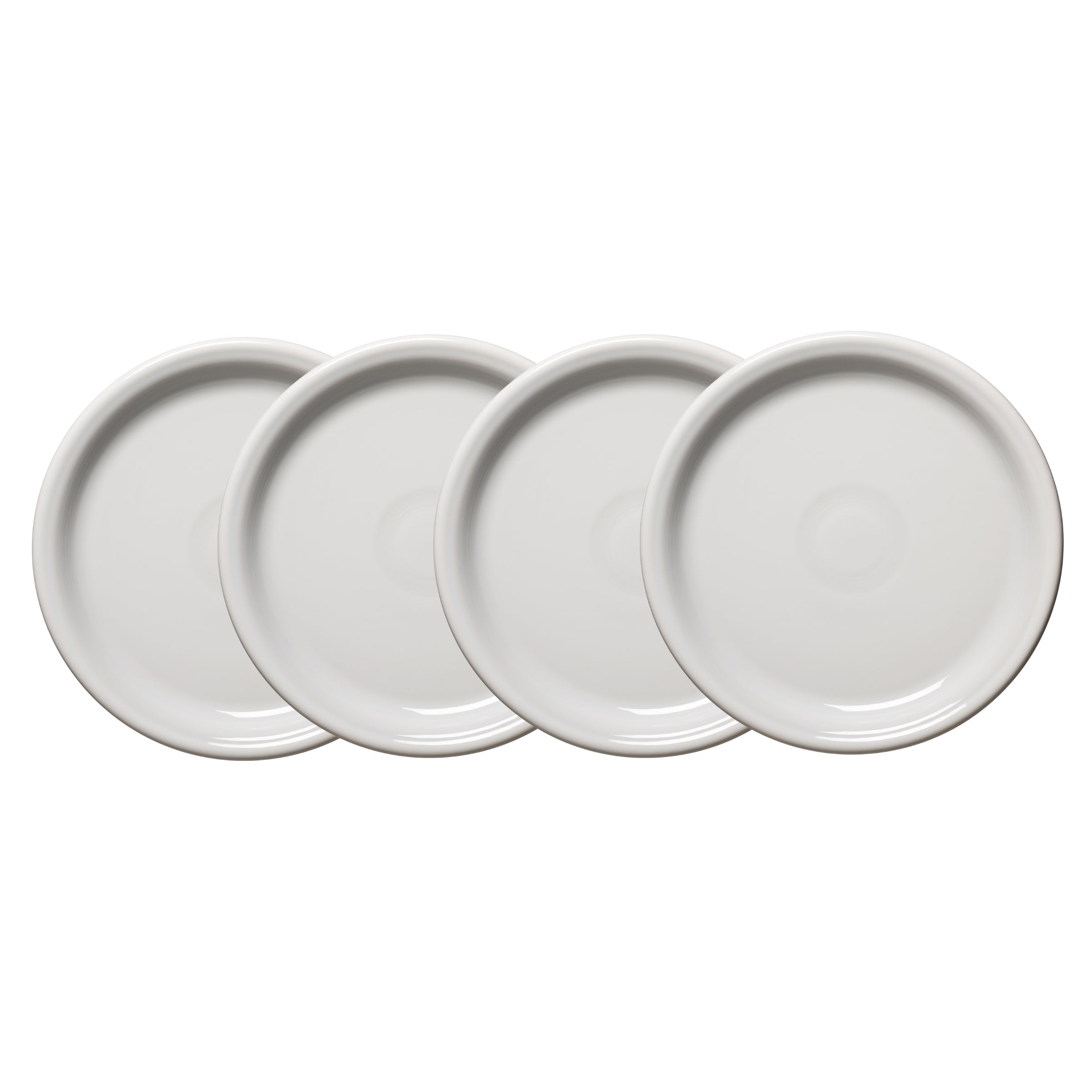 Fiesta China White Bistro Coupe 9 Inch Luncheon Plate, Set of 4