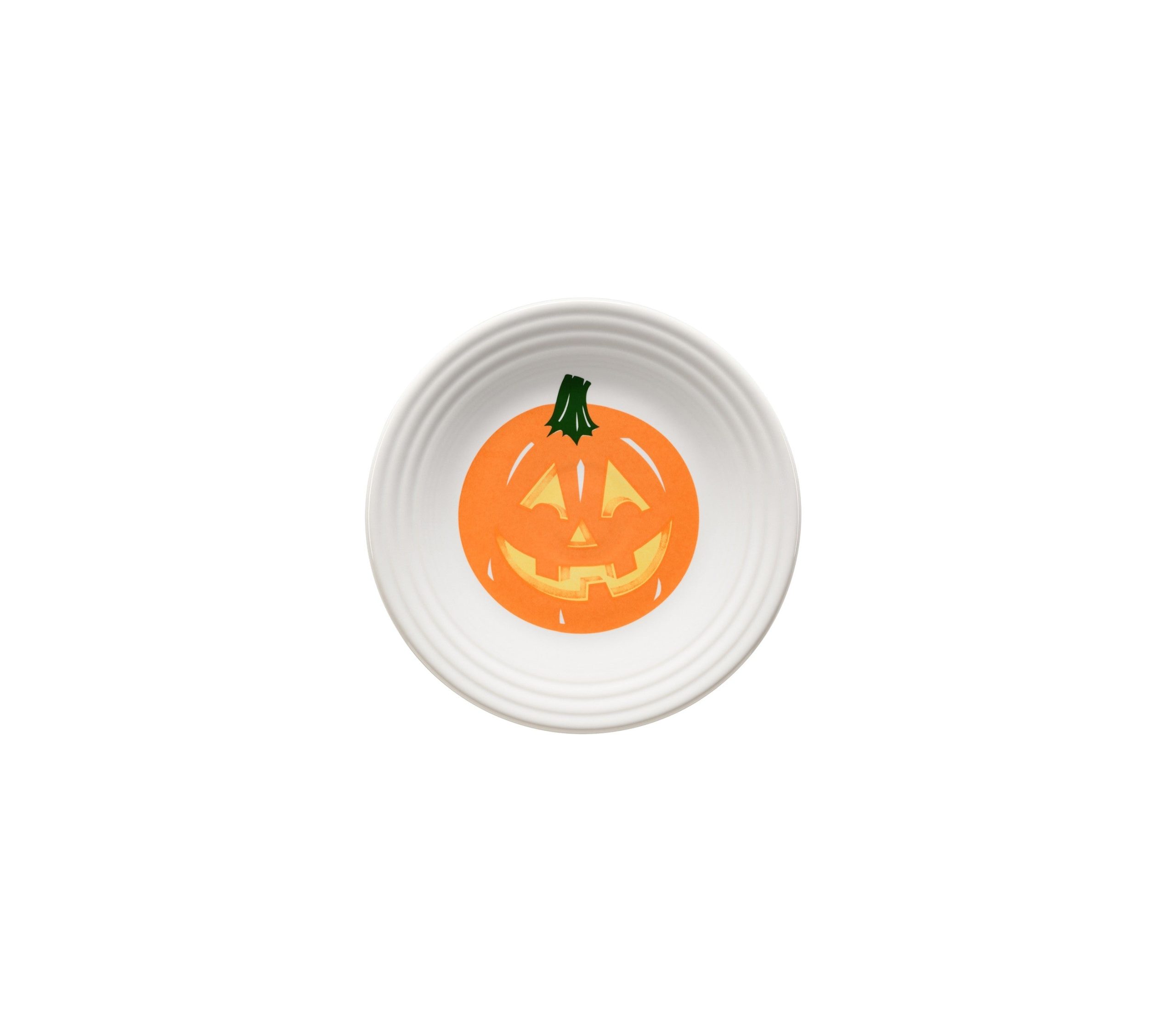 Fiesta China Jack-o-Lantern Pumpkin Classic Rim 6 1/8 Inch Appetizer Plate