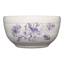Fiesta China Botanical Floral Lavender Bistro Coupe 5 1/2 Inch Cereal Bowl 22 OZ