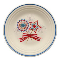 Fiesta China Americana Fan, Star, & Bow Classic Rim 9 Inch Luncheon Plate