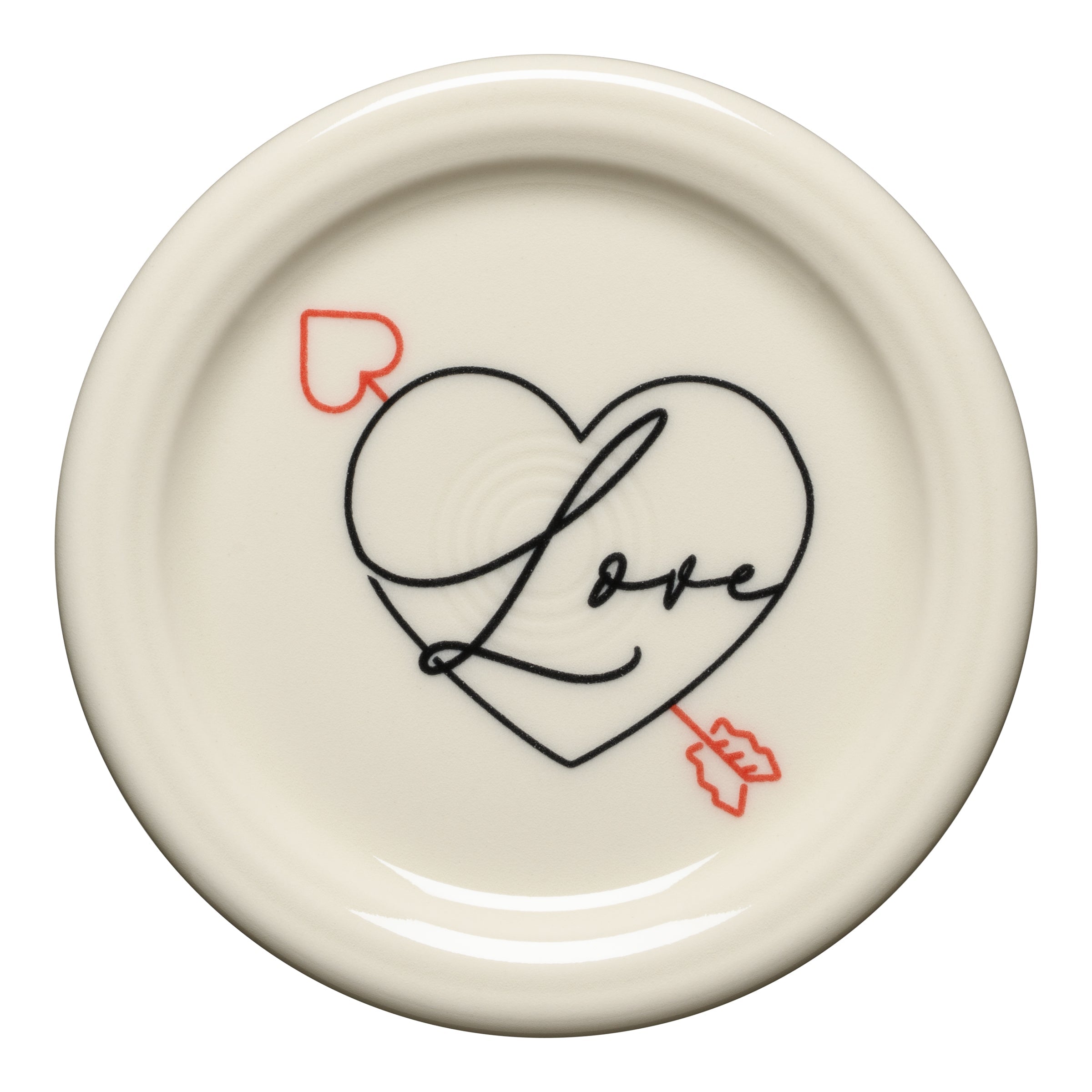 Fiesta China Valentine 4 3/8 Inch Coaster and Mug Cover