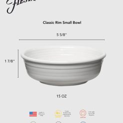 Alternative view of Fiesta China Classic Rim 5 5/8 Inch Small Bowl 15 OZ Foundry
