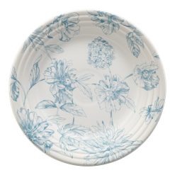 Fiesta China Botanical Floral Sky Classic Rim 9 Inch Luncheon Plate