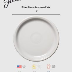 Alternative view of Fiesta China Lavender Bistro Coupe 9 Inch Luncheon Plate