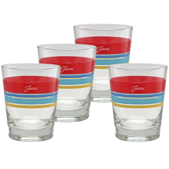 Fiesta China Vibrant 15 oz. Edgeline Tapered Double Old Fashion, Set of 4