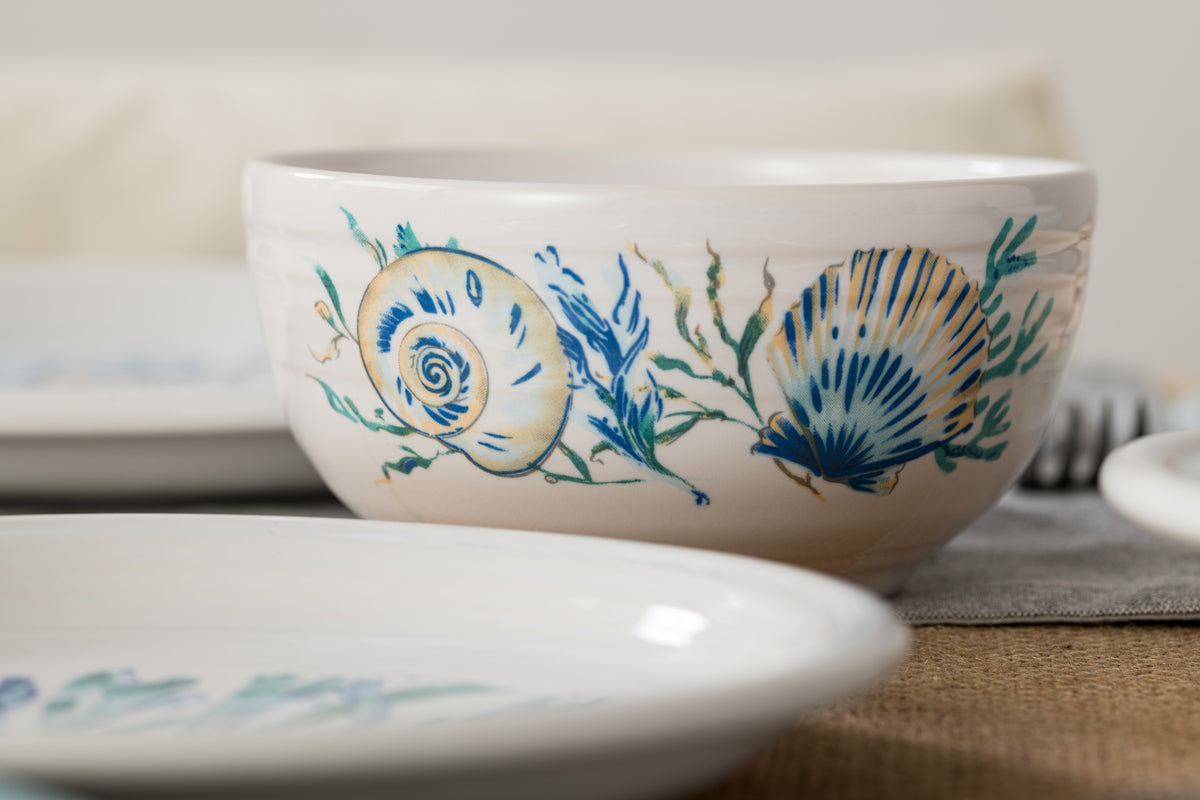Fiesta China New Retired Coastal Shores Bistro Coupe 5 1/2 Inch Cereal Bowl 22 OZ - Image 2