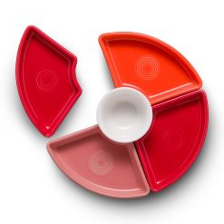 Alternative view of Fiesta China Sunset Horizon 5-Piece Mixed Colors Entertaining Set 8 1/5 Inch
