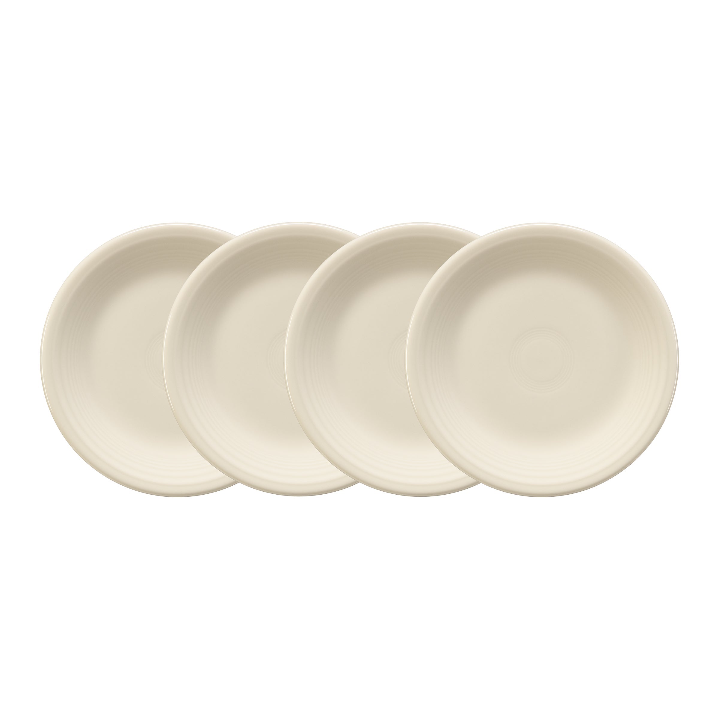 Fiesta China Linen Set of 4 Classic Rim 7 1/4 Inch Salad Plate