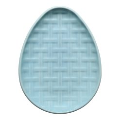 Fiesta China New Retired Embossed Egg Shaped Plate 10 Inch