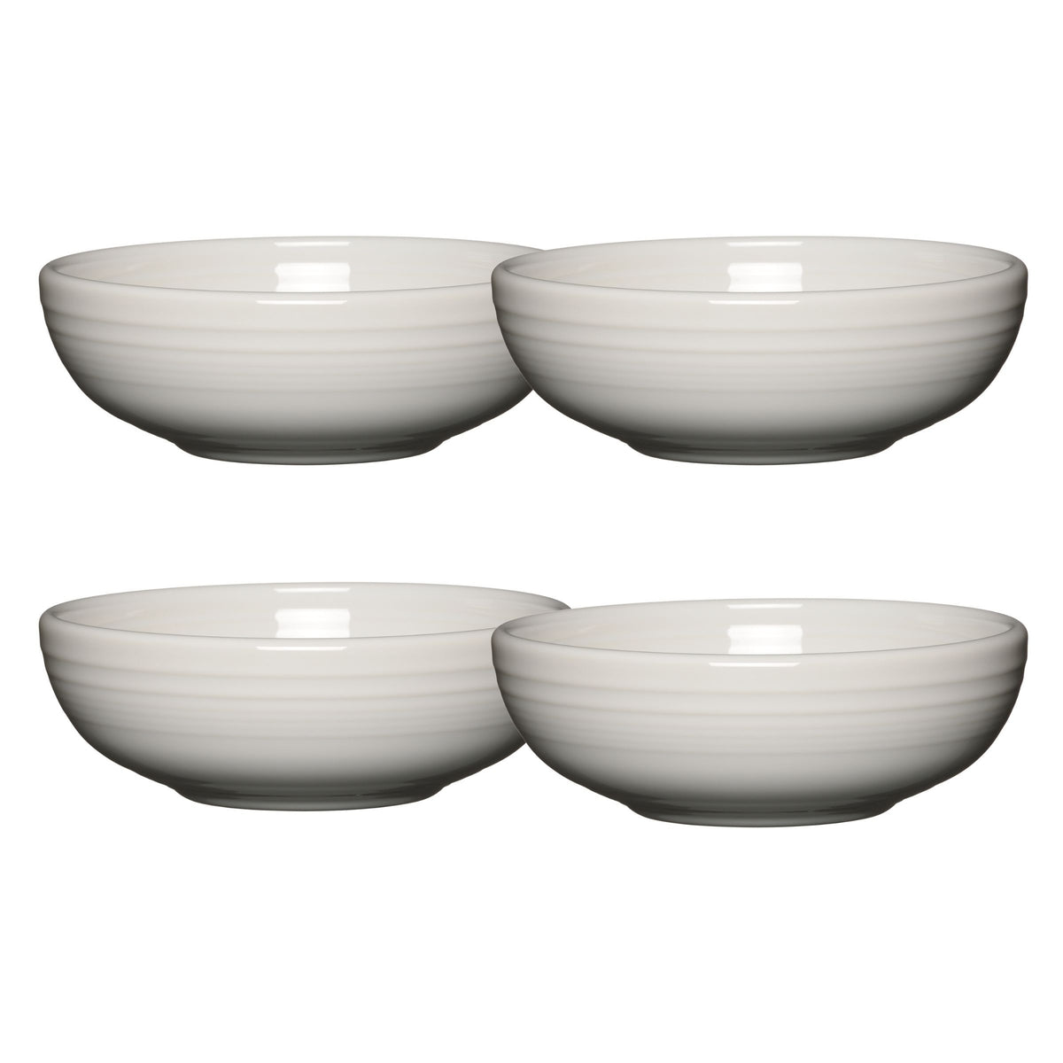 Fiesta China White Set of 4 Bistro Coupe 7 5/8-Inch 38OZ Medium Bowls