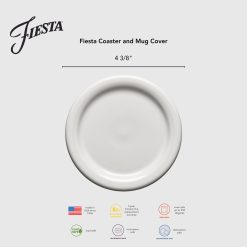 Alternative view of Fiesta China Lavender Fiesta 4 3/8 Inch Coaster and Mug Cover
