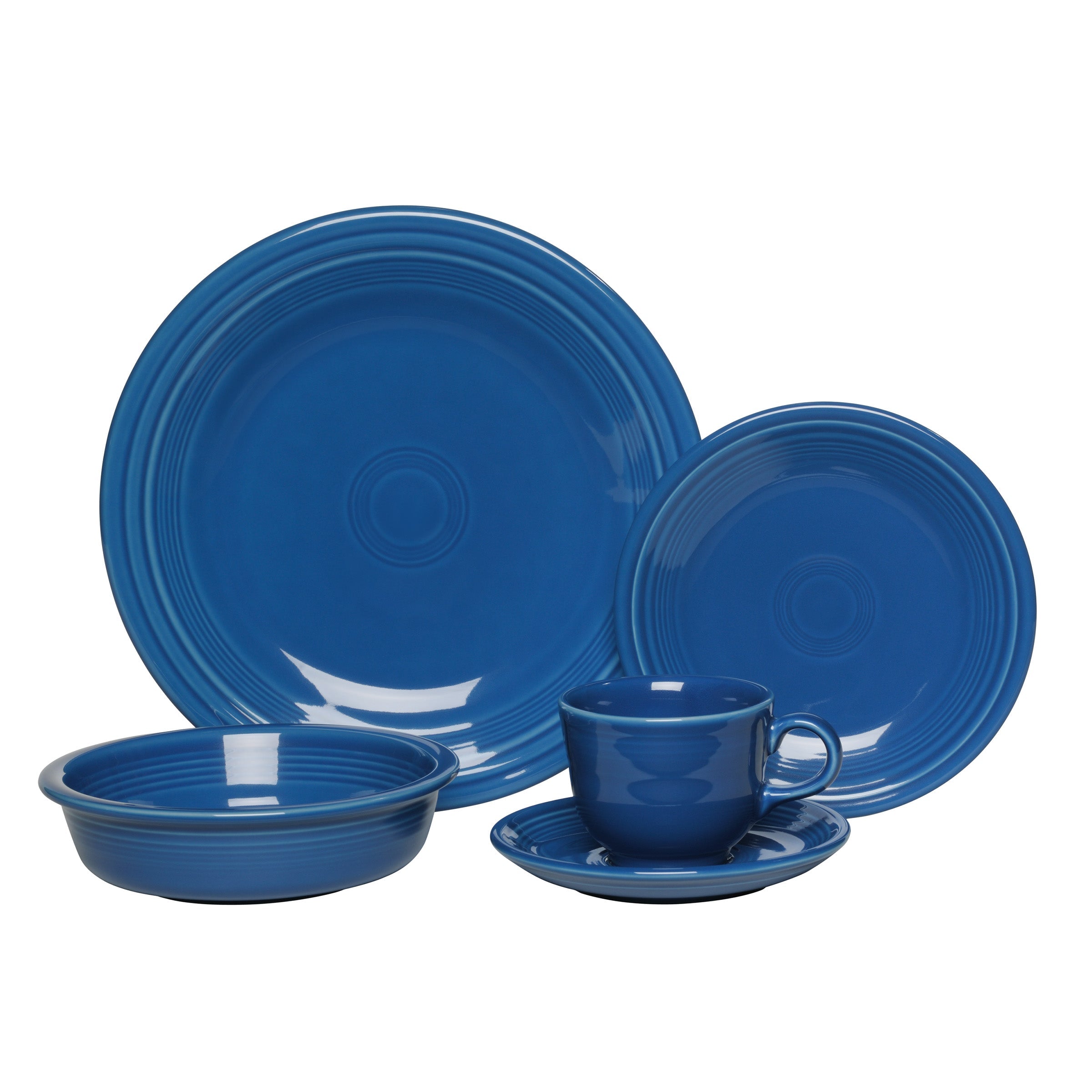 Fiesta China New Retired Classic Rim 5-Piece Place Setting, Service for 1 - Image 4