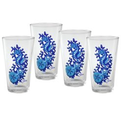 Fiesta China Retired 16 oz. Fiesta® Coastal Seahorse Cooler, Set of 4
