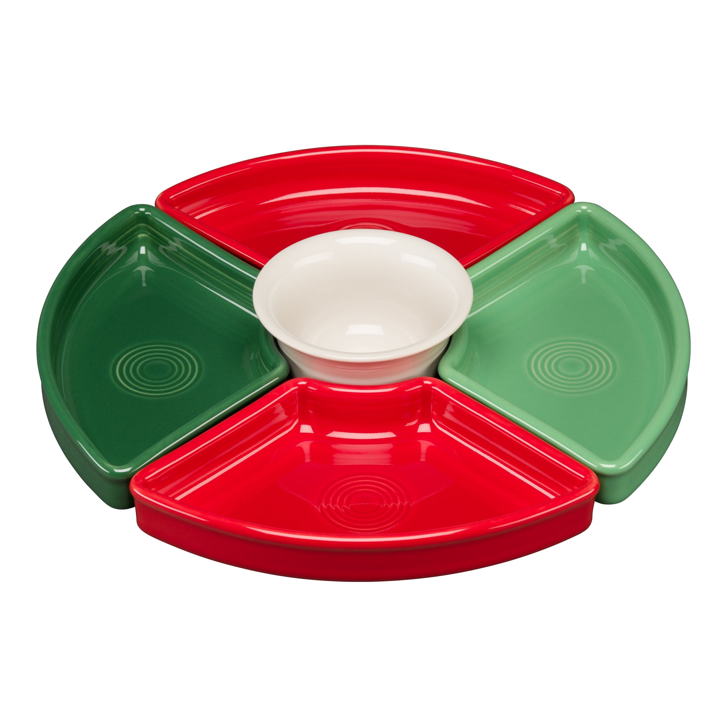 Fiesta China Christmas Mixed Color 5-Piece Color Entertaining Set 8 1/5 Inch - Image 2