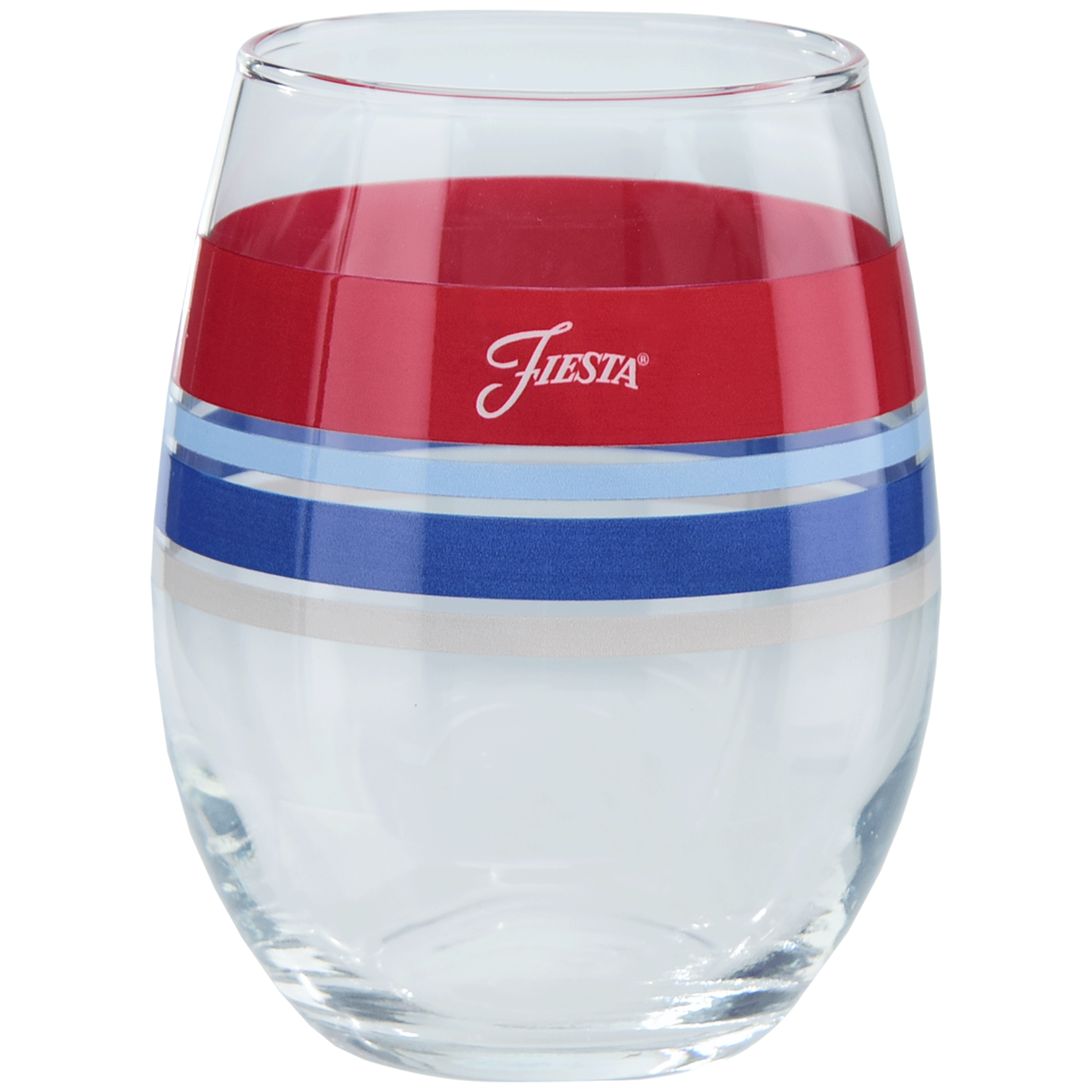 Fiesta China Americana 15 oz. Edgeline Stemless Wine, Set of 4 - Image 2