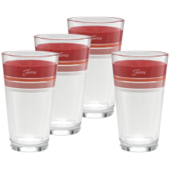 Fiesta China Horizon Sunset 16 oz. Edgeline Cooler Glass Mixed - Set of 4